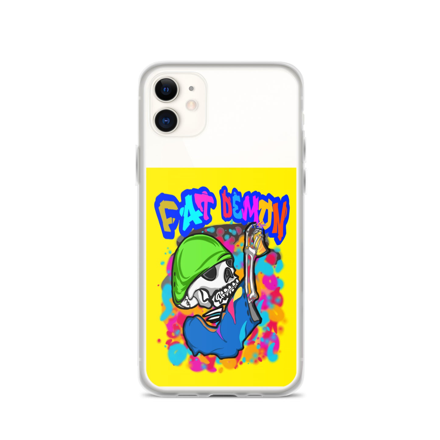 Fat demon graffiti colorful case