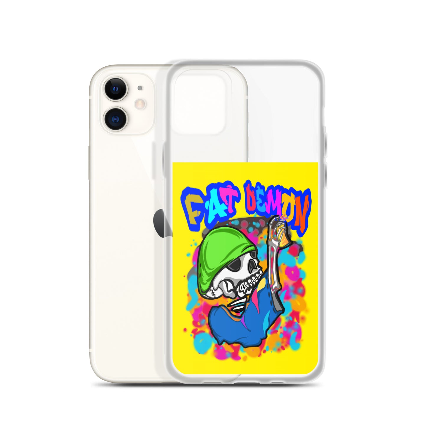 Fat demon graffiti colorful case