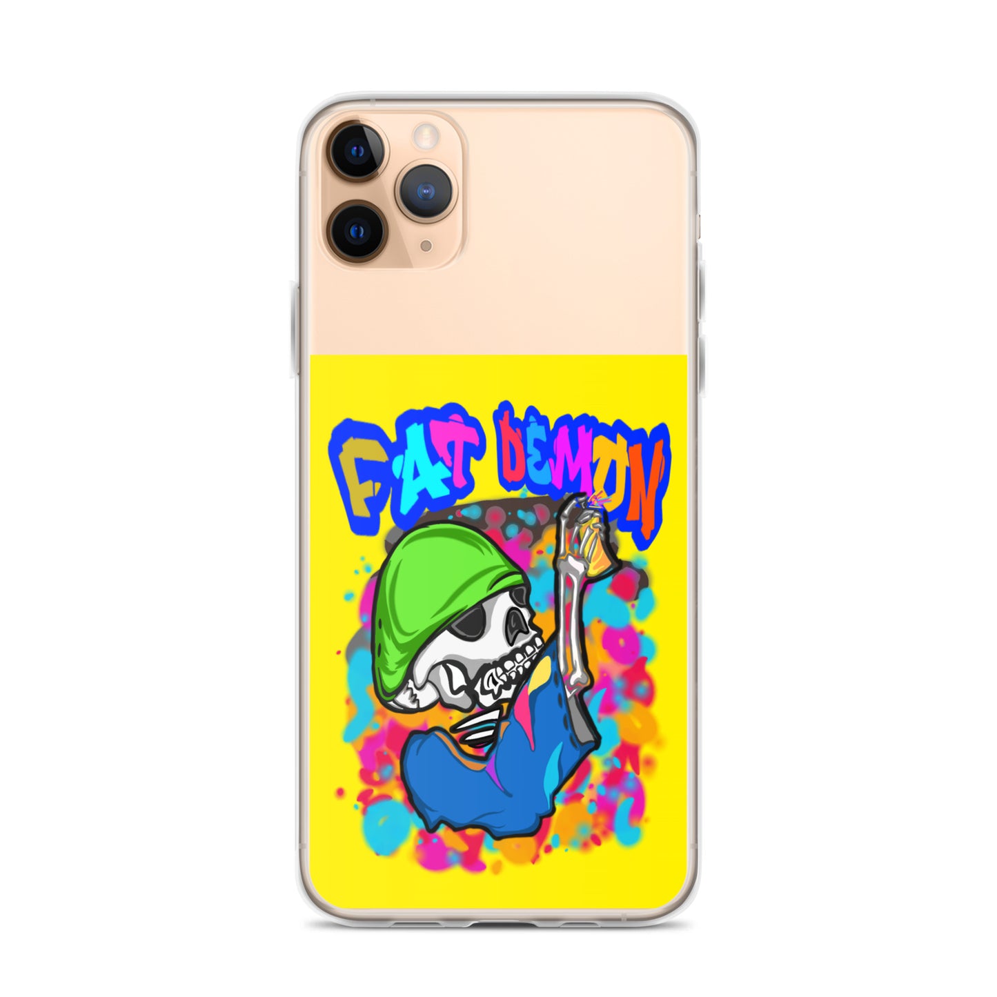 Fat demon graffiti colorful case