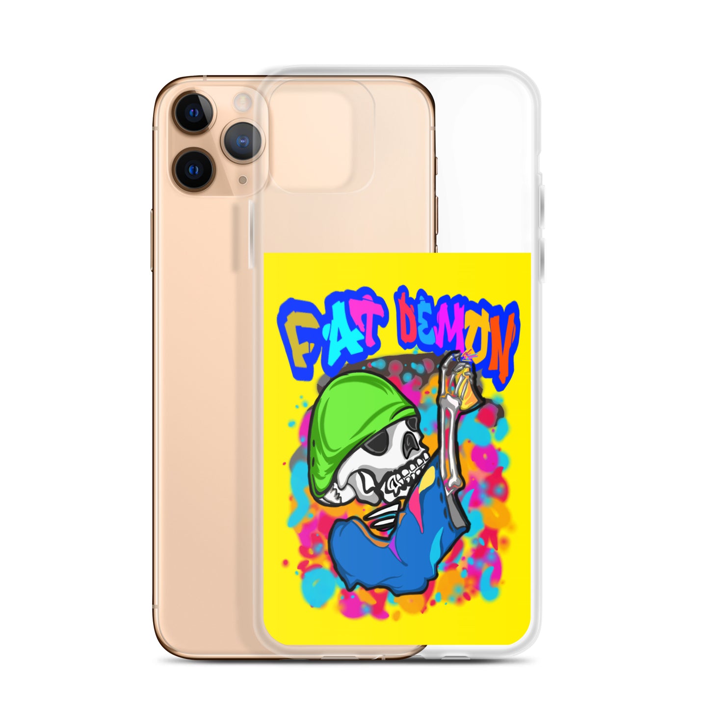 Fat demon graffiti colorful case