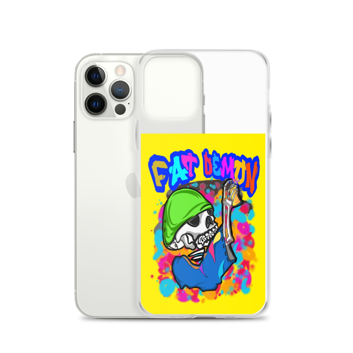 Fat demon graffiti colorful case
