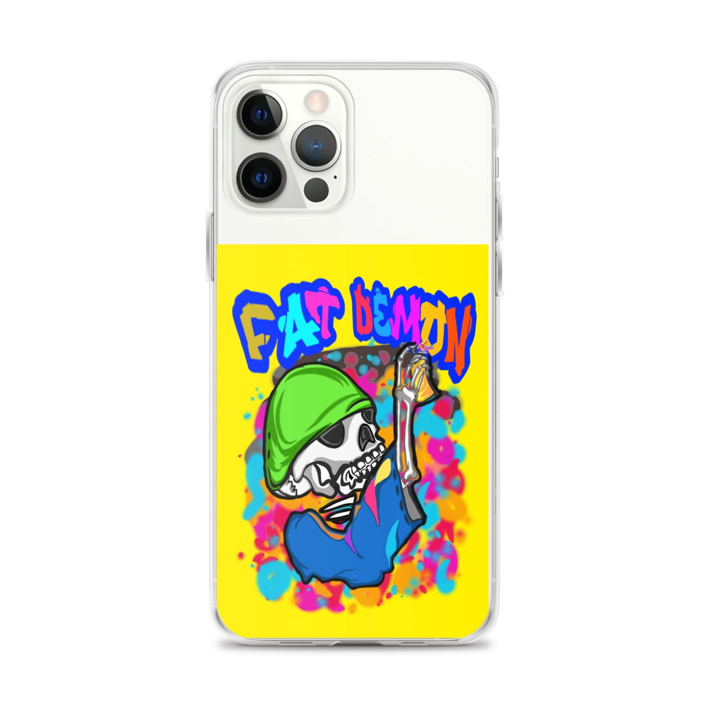 Fat demon graffiti colorful case