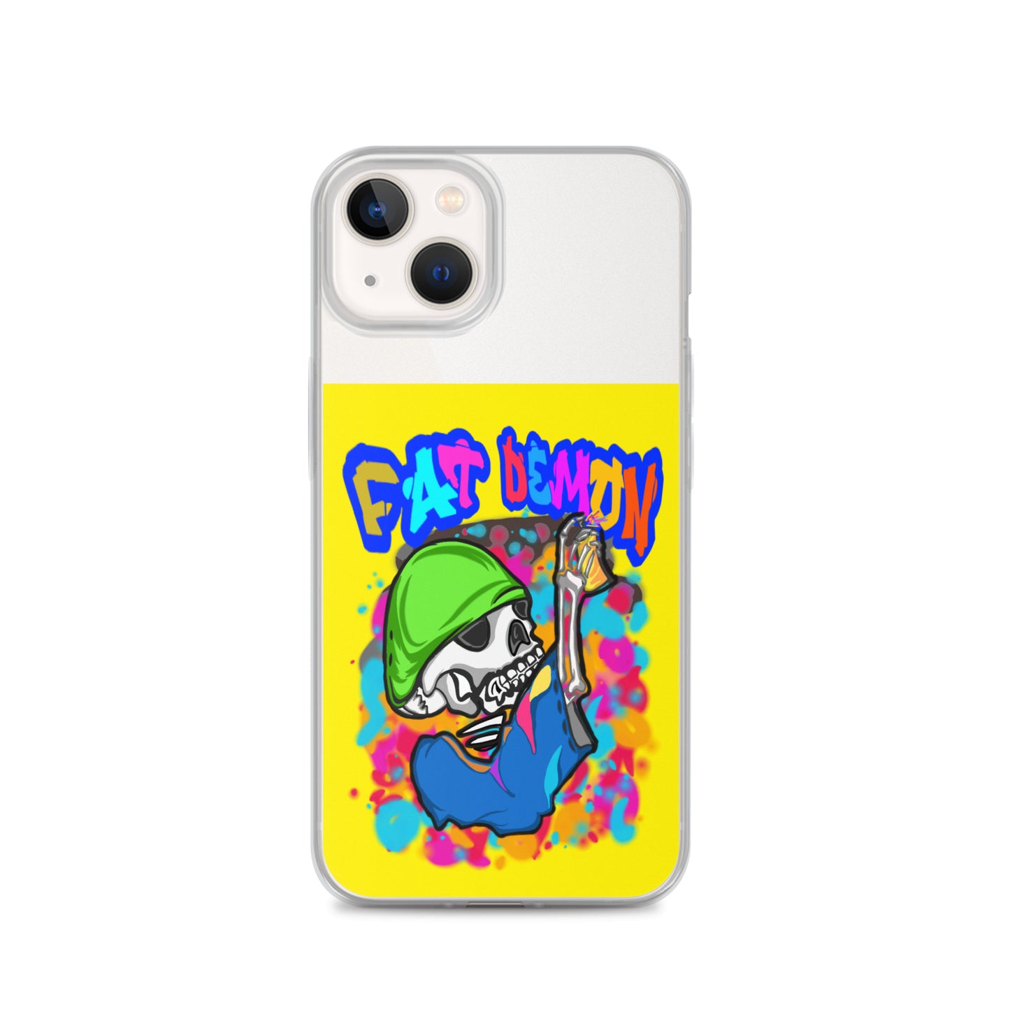 Fat demon graffiti colorful case