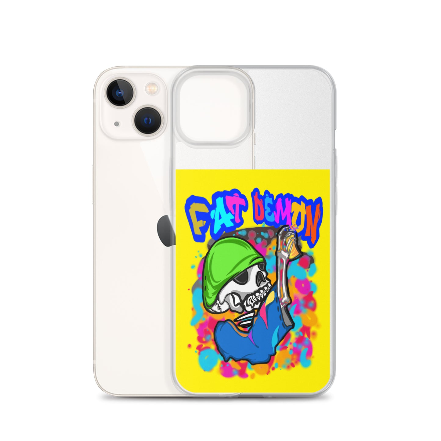 Fat demon graffiti colorful case