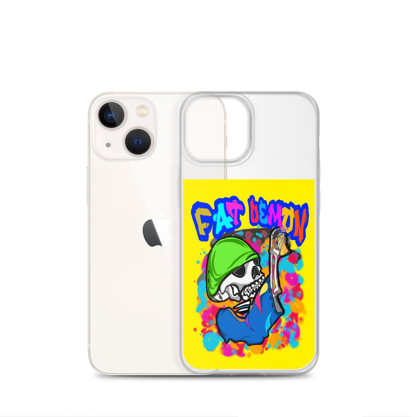 Fat demon graffiti colorful case