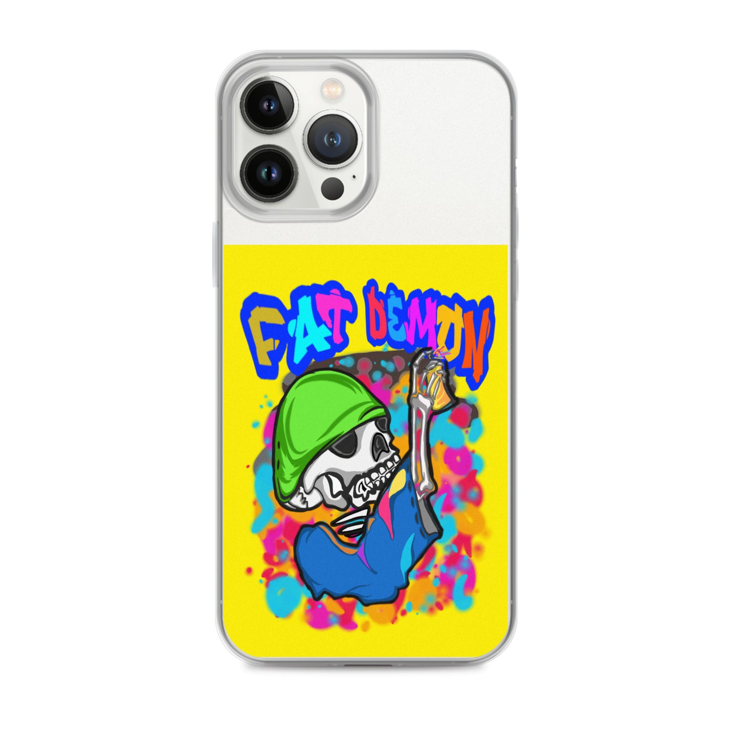 Fat demon graffiti colorful case