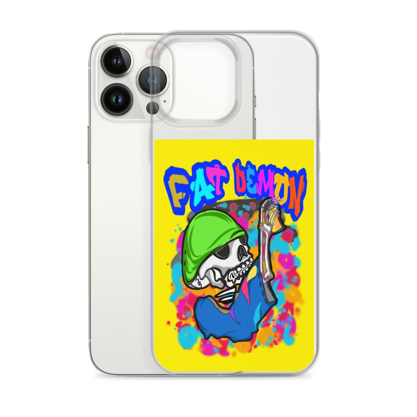 Fat demon graffiti colorful case