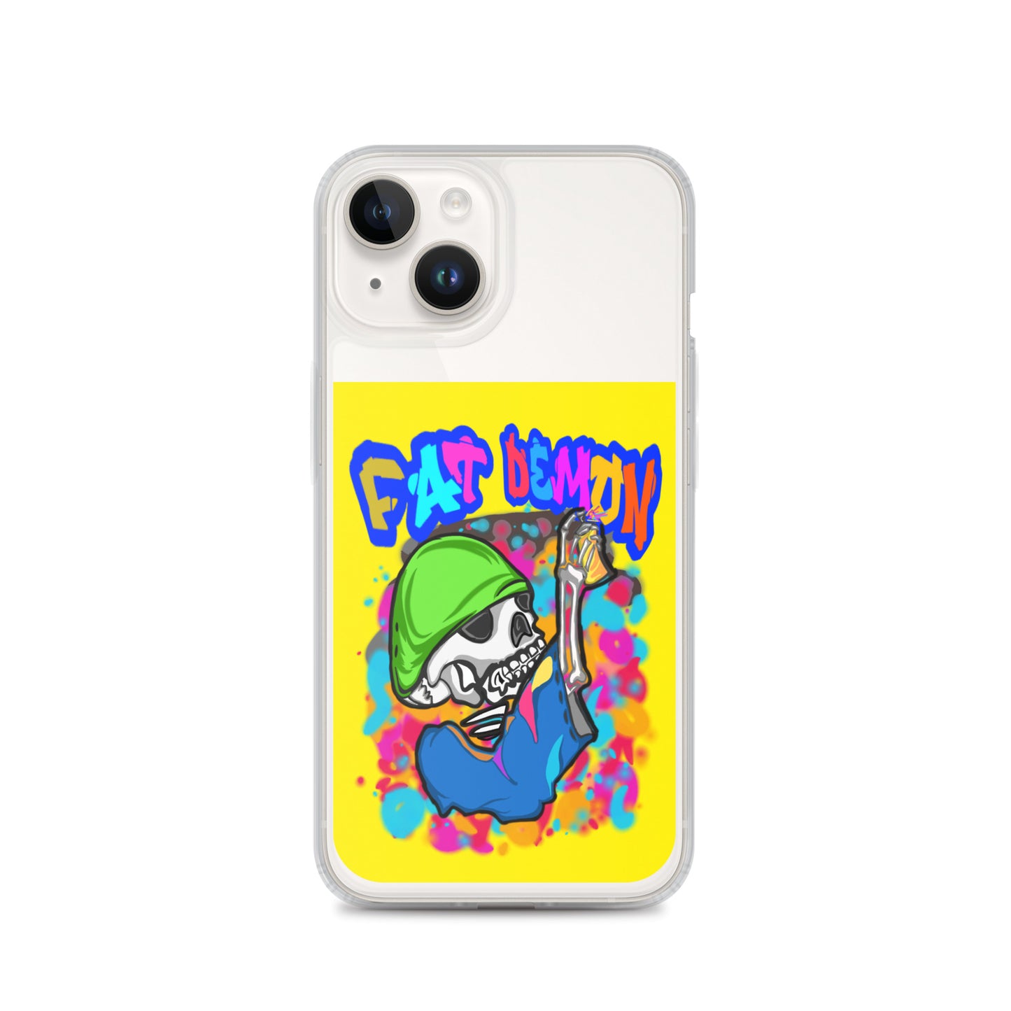 Fat demon graffiti colorful case