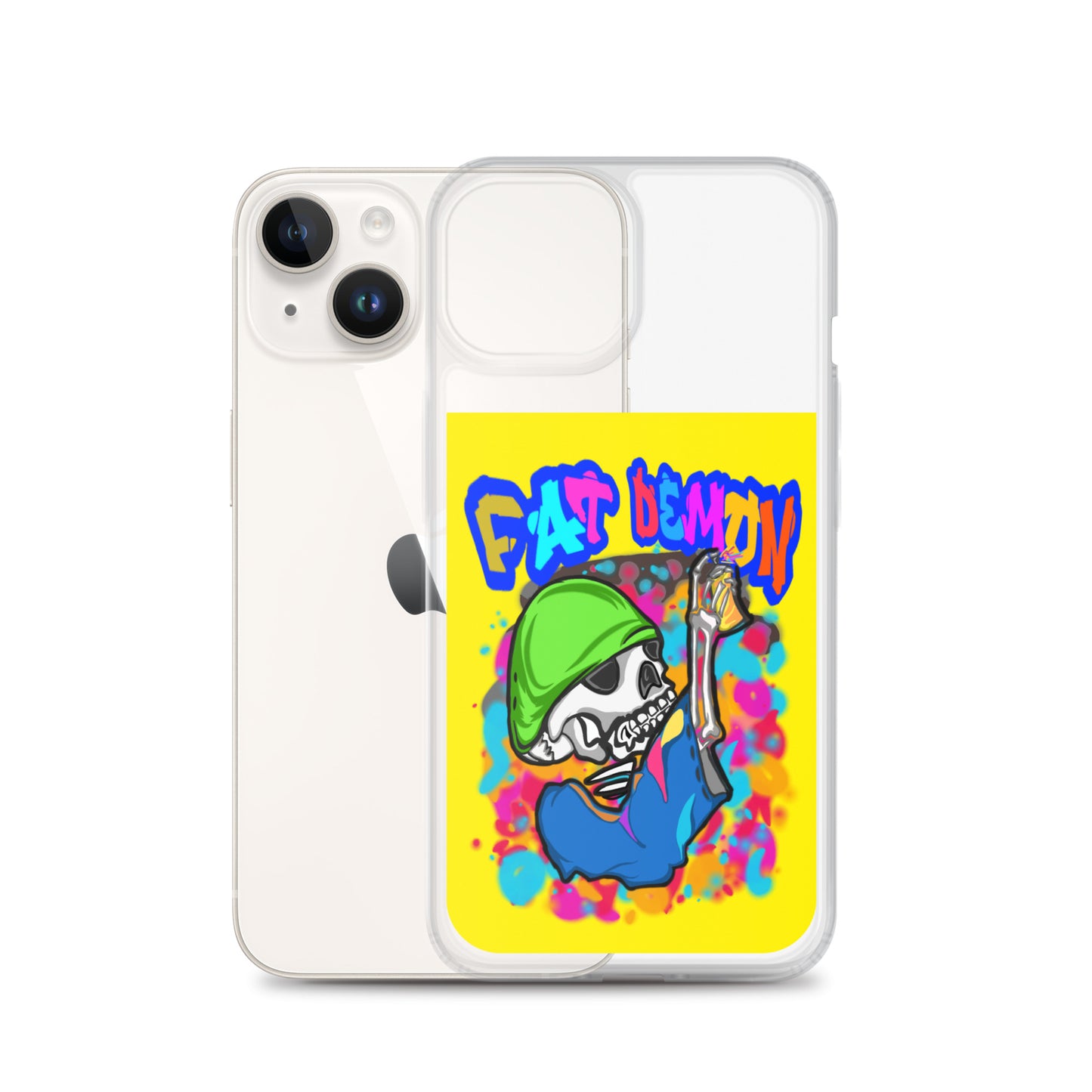 Fat demon graffiti colorful case