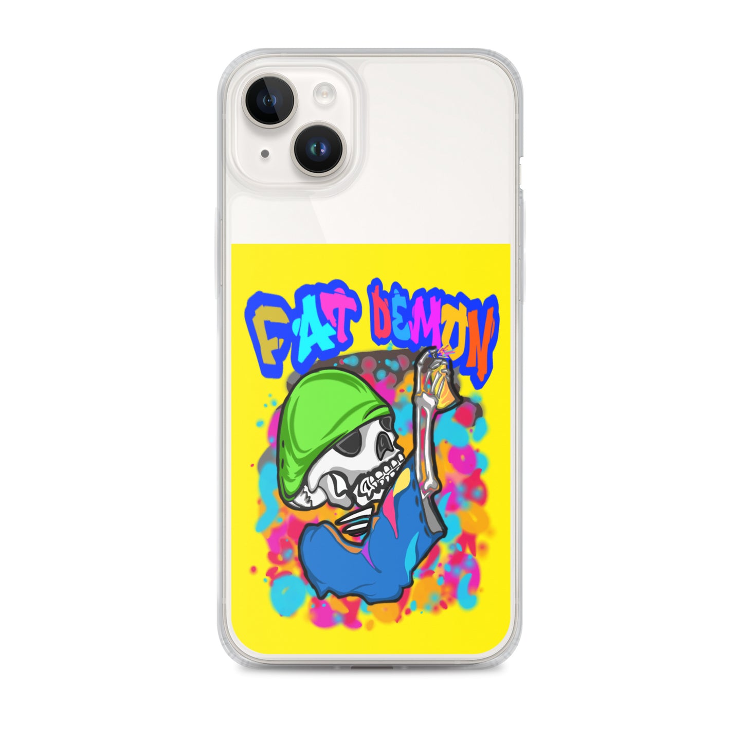 Fat demon graffiti colorful case