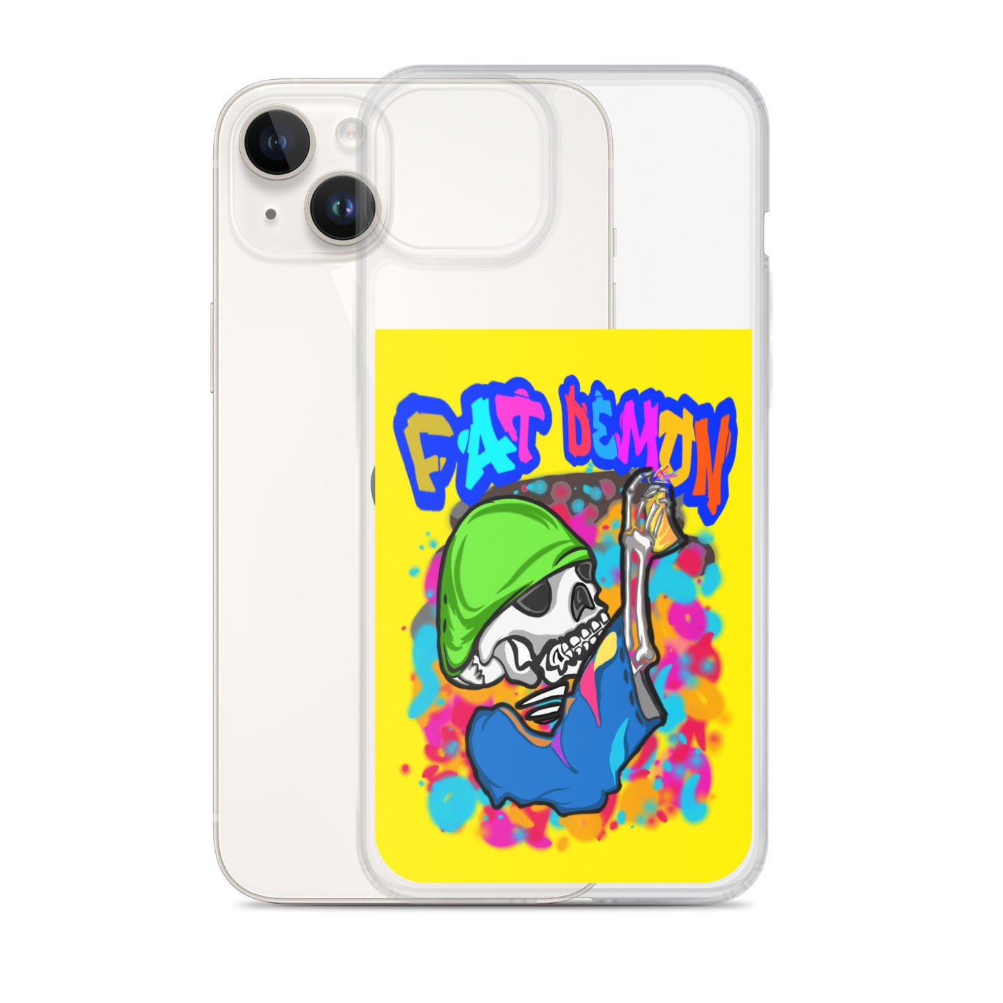 Fat demon graffiti colorful case