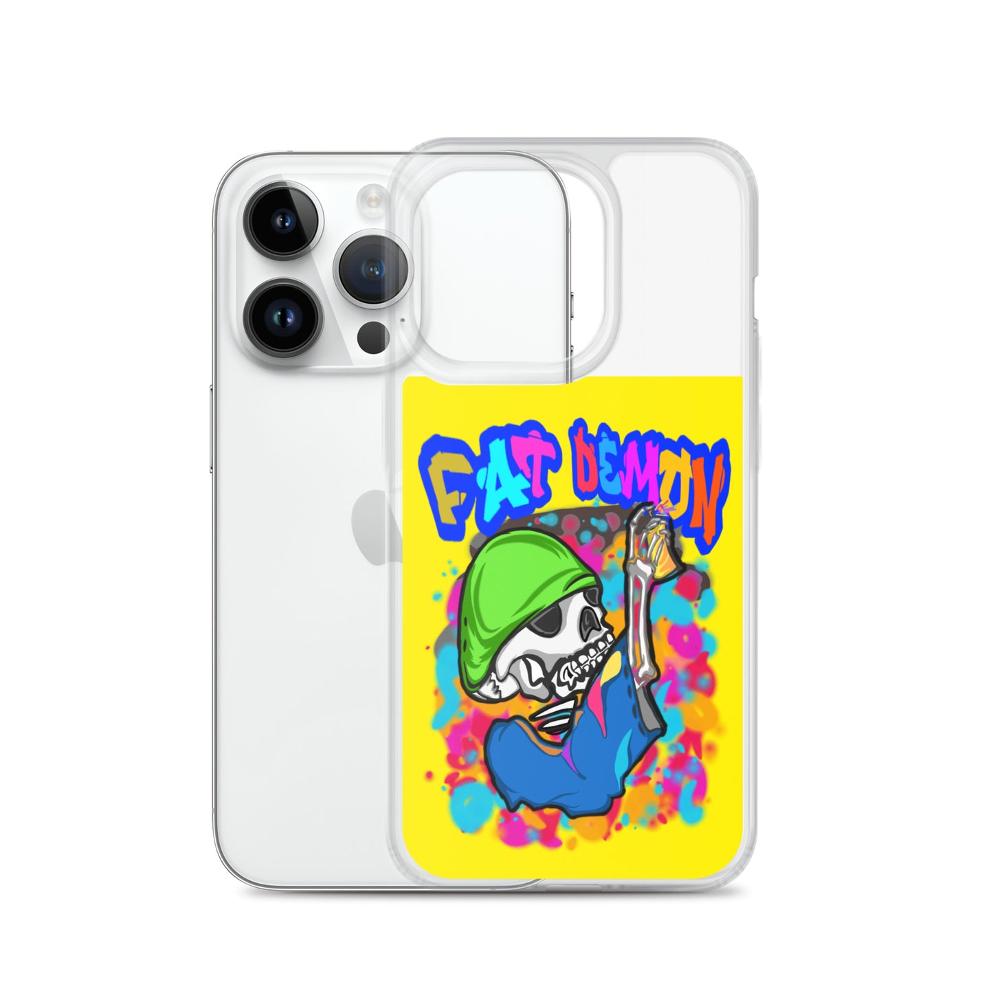 Fat demon graffiti colorful case