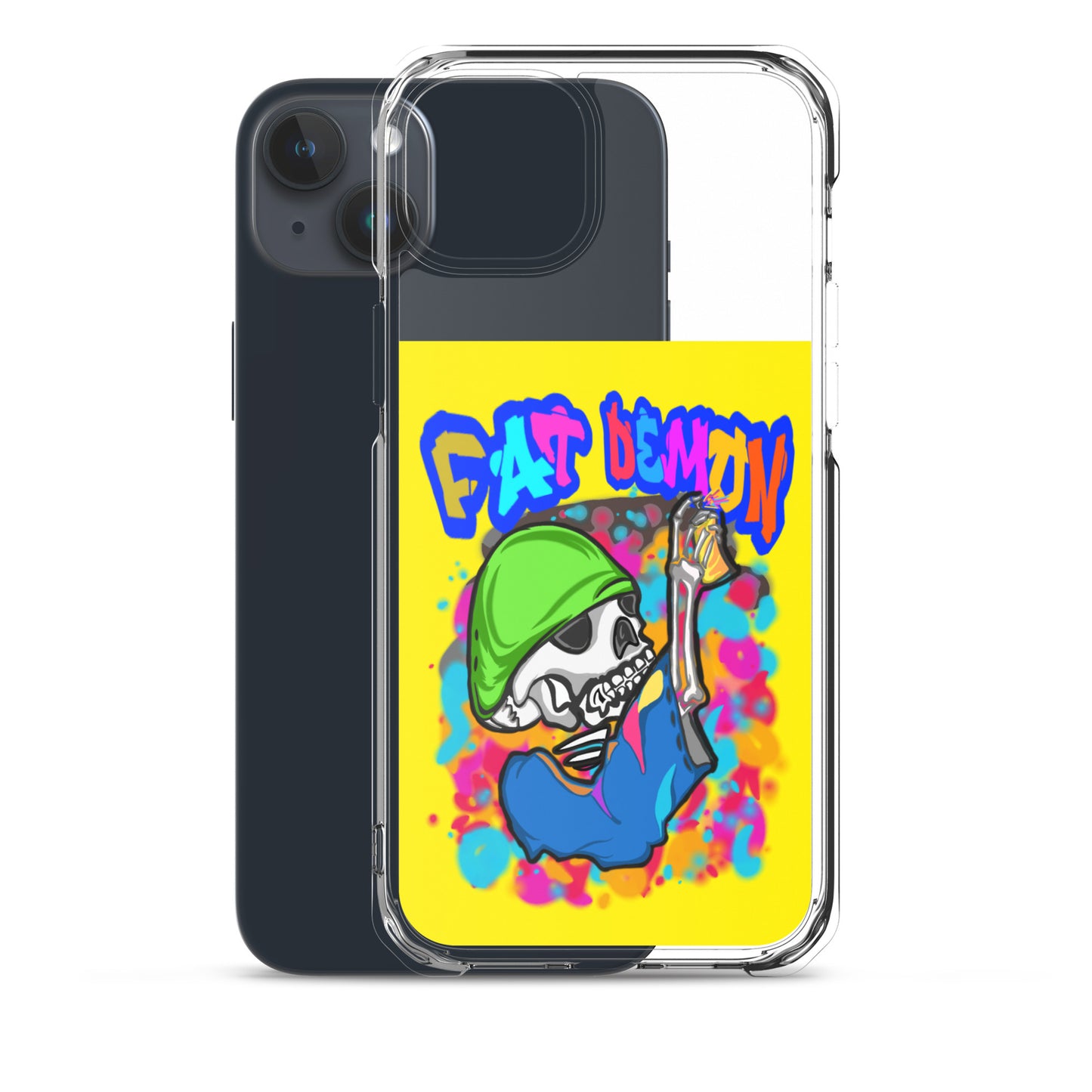 Fat demon graffiti colorful case