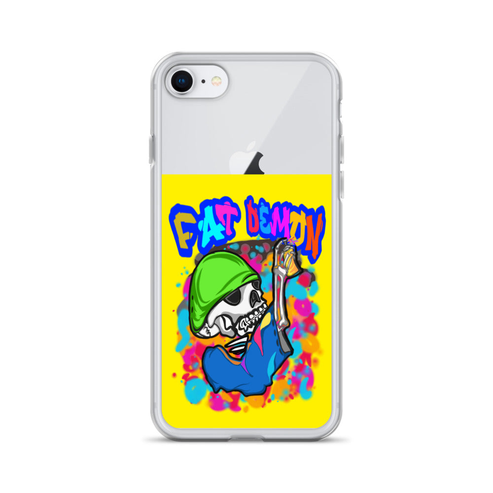 Fat demon graffiti colorful case