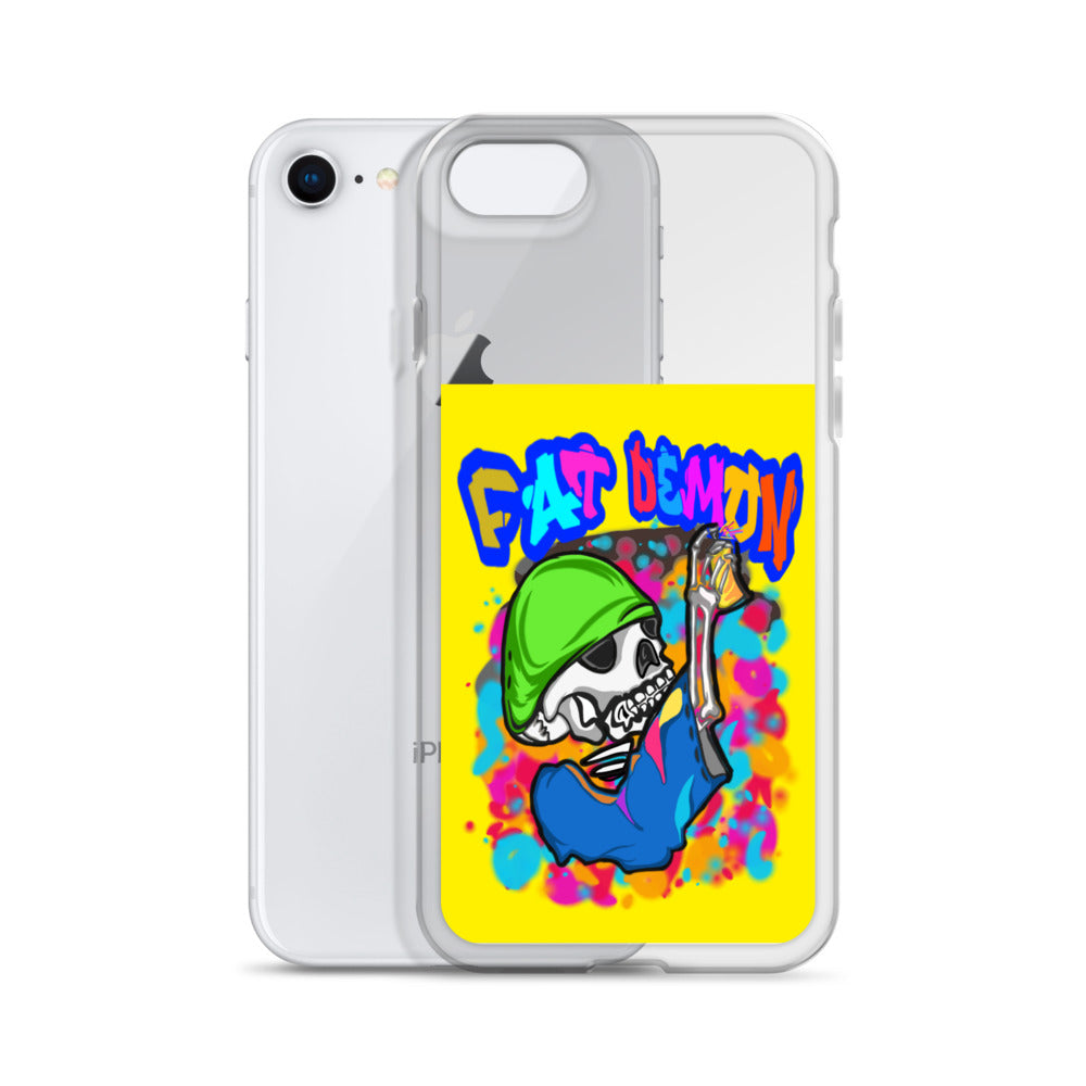 Fat demon graffiti colorful case