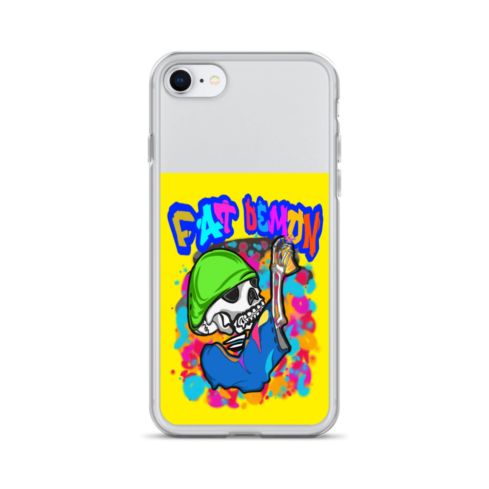 Fat demon graffiti colorful case