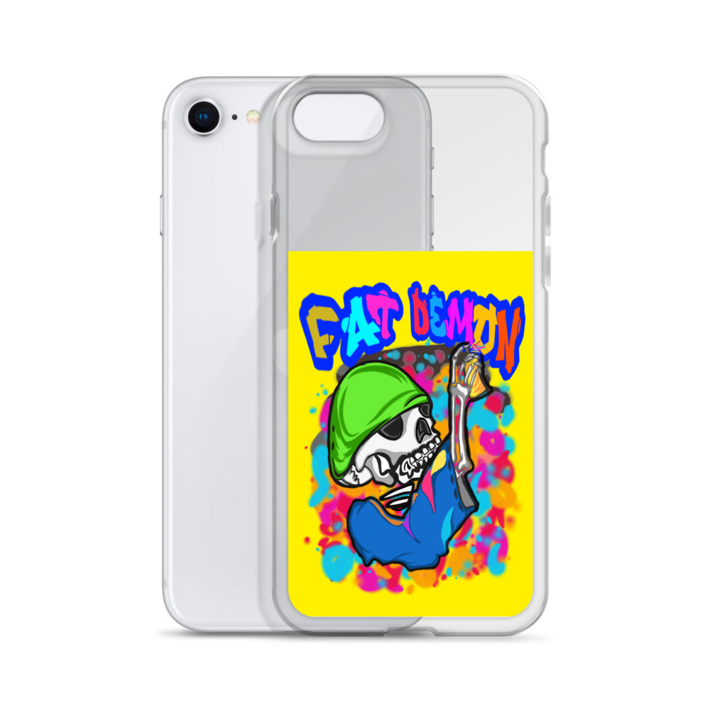 Fat demon graffiti colorful case
