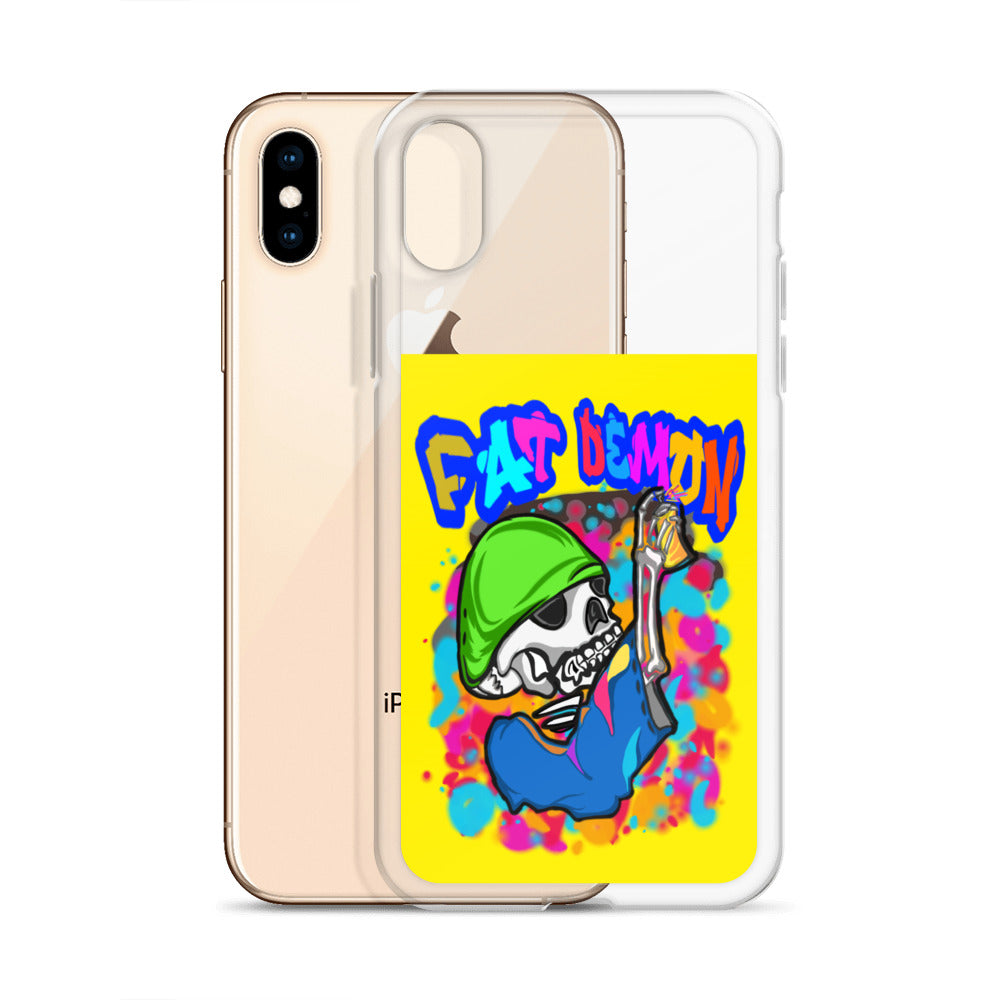 Fat demon graffiti colorful case