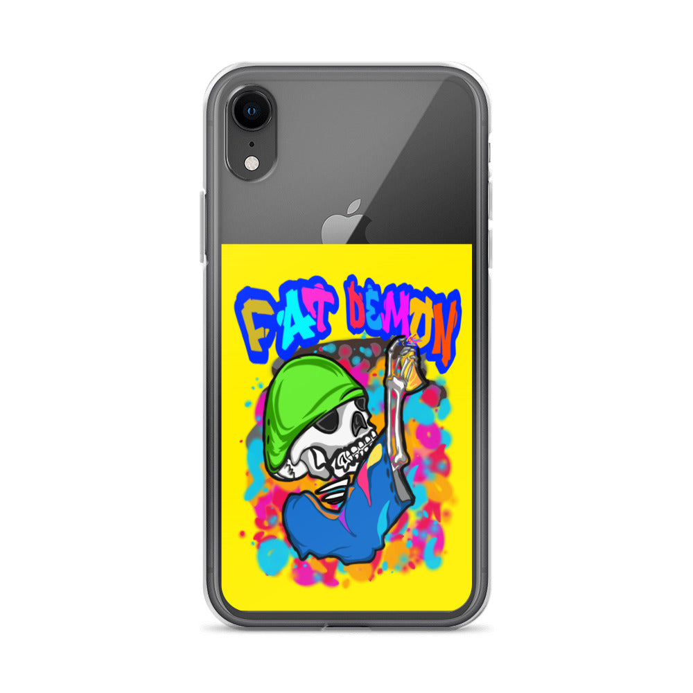 Fat demon graffiti colorful case