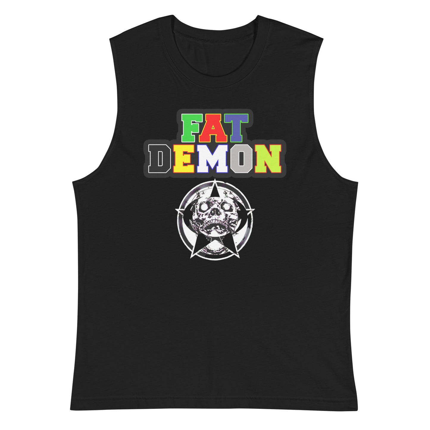 Sleeveless color fat demon