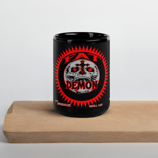 The Fat Demon logo cup