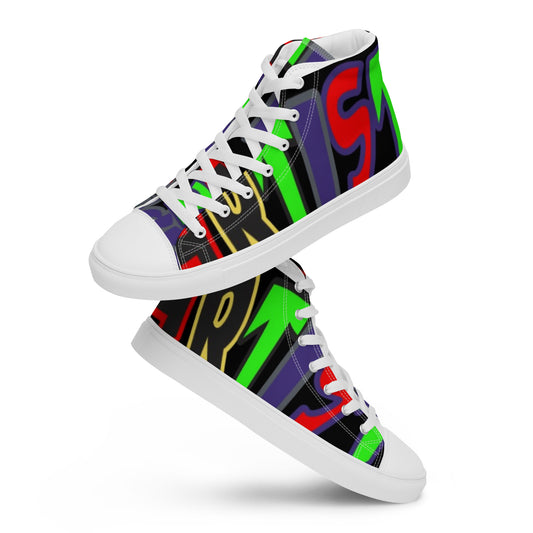 Men’s high top canvas shoes