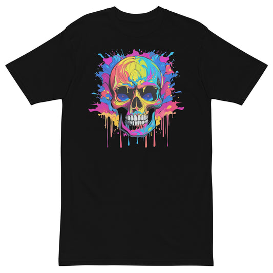 Painted explosion skull
