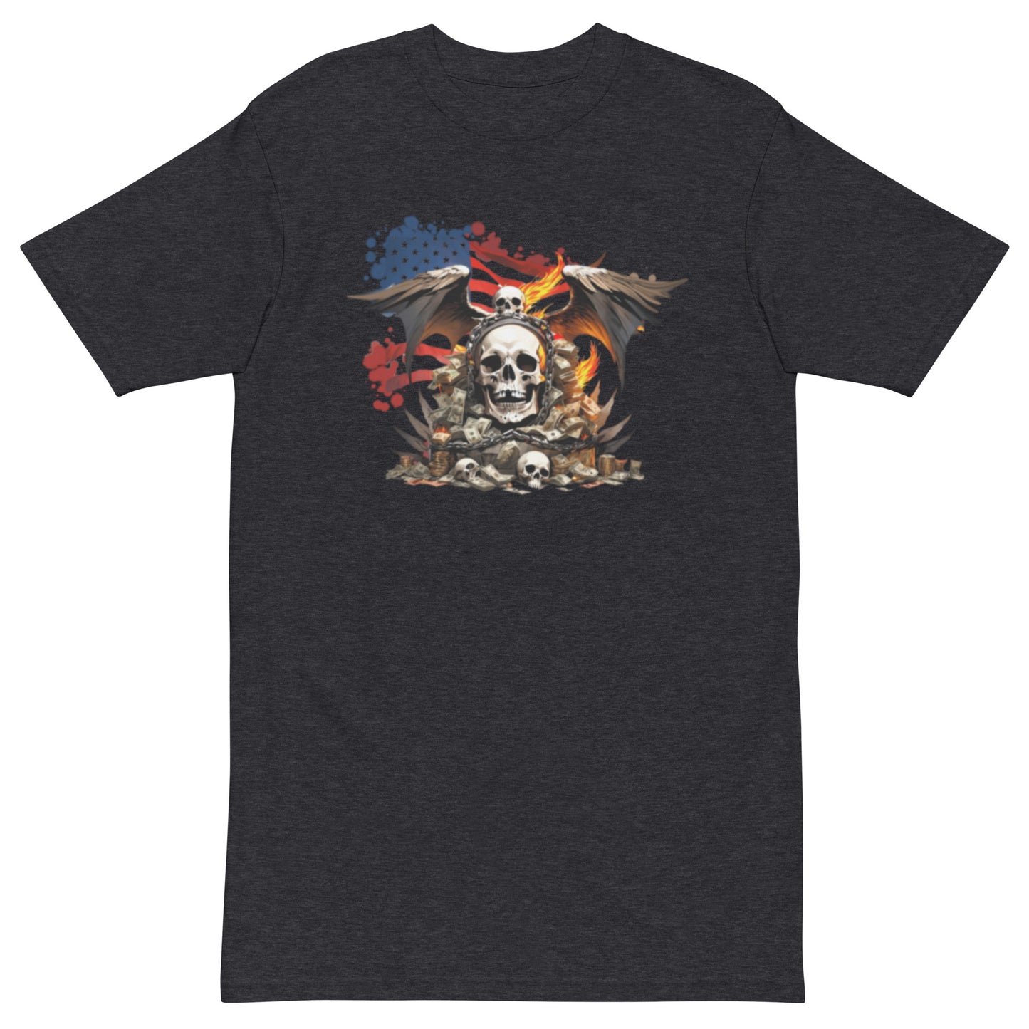 American flag skull