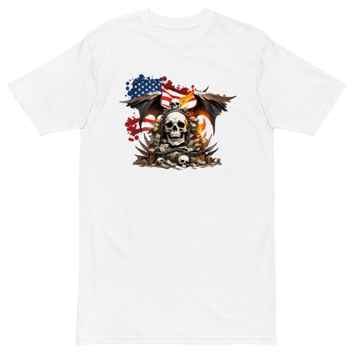 American flag skull